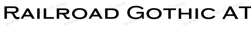 Railroad Gothic ATF Medium字体转换
